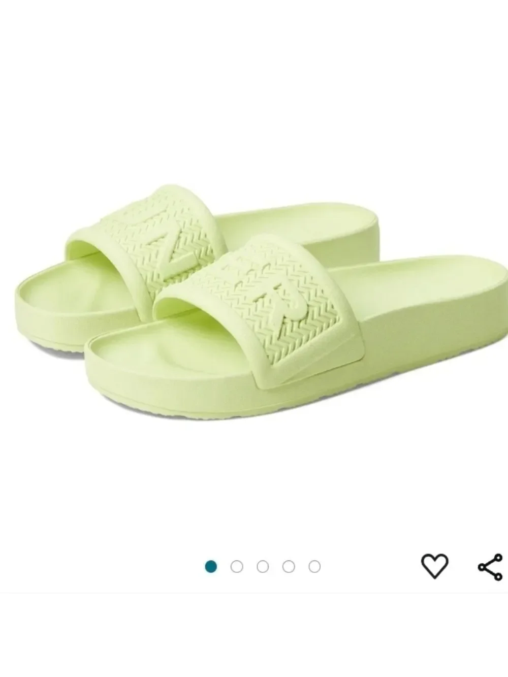 Hunter Men's Bloom Algae Foam Slide in Zesty Yellow